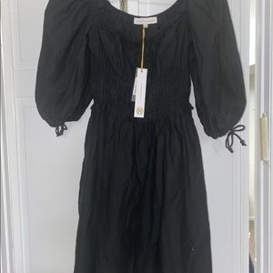 House of Harlow 1960 mini dress with puff sleeves